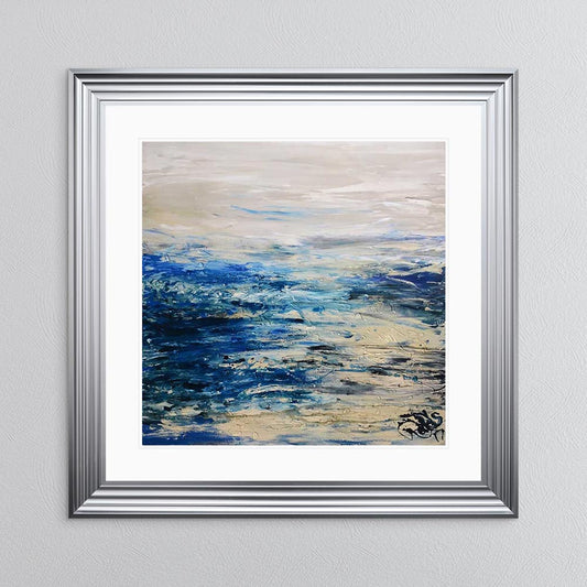 Coast 2 with White Mount Framed Wall Art