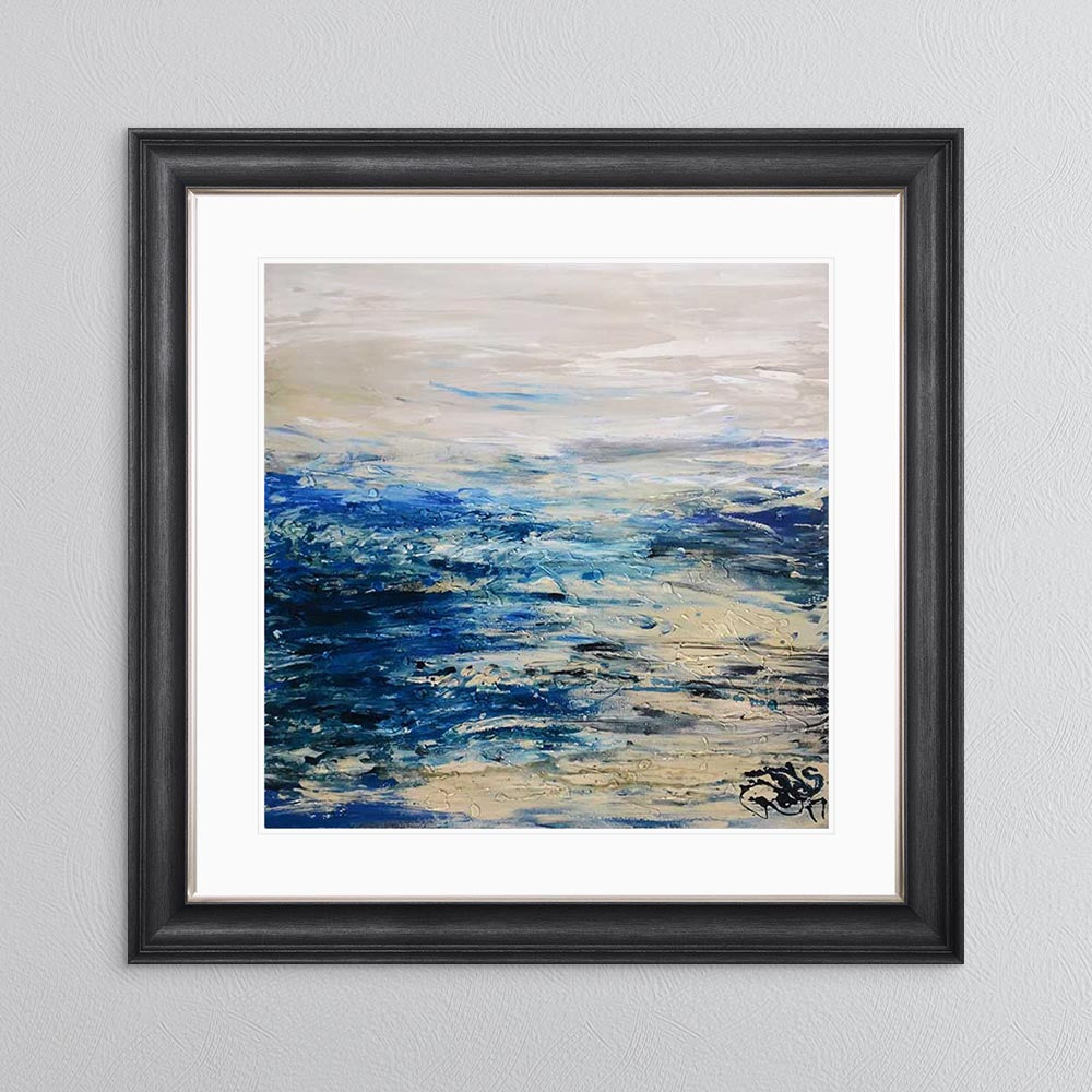 Coast 2 with White Mount Framed Wall Art