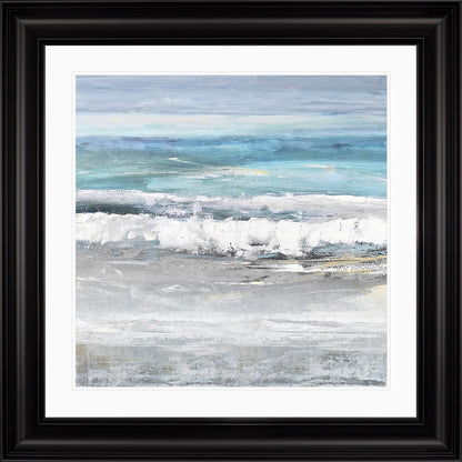 Crashing Waves 1 with White Mount Framed Wall Art