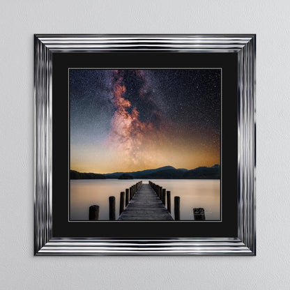 Coniston Milky Way with Black Mount Framed Wall Art