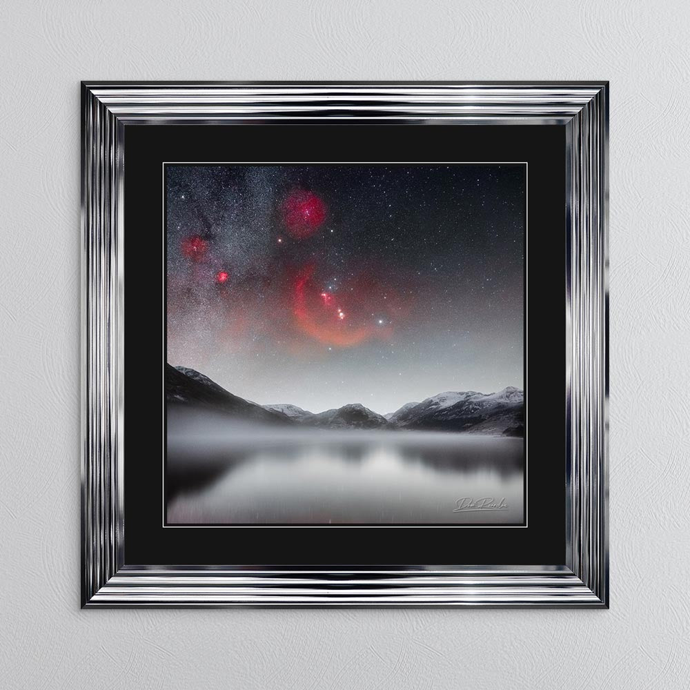 Crummock Orion with Black Mount Framed Wall Art