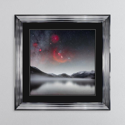 Crummock Orion with Black Mount Framed Wall Art