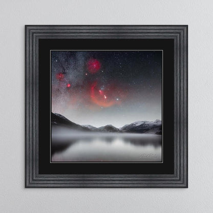 Crummock Orion with Black Mount Framed Wall Art