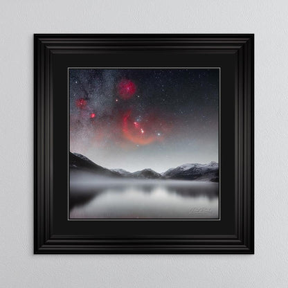 Crummock Orion with Black Mount Framed Wall Art