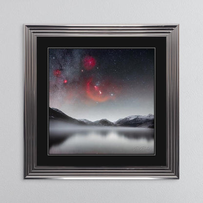 Crummock Orion with Black Mount Framed Wall Art