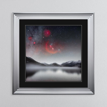 Crummock Orion with Black Mount Framed Wall Art