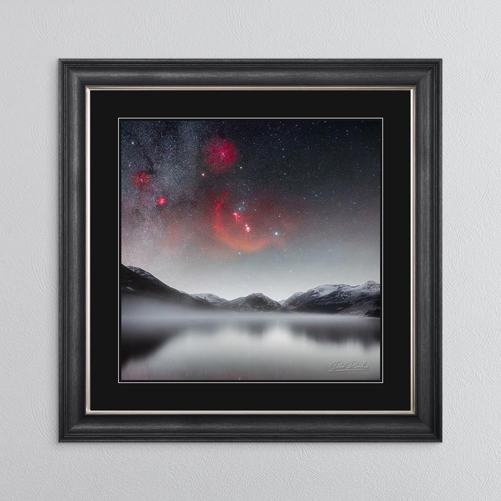 Crummock Orion with Black Mount Framed Wall Art