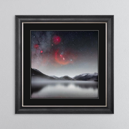 Crummock Orion with Black Mount Framed Wall Art