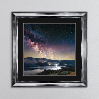 Derwentwater Milky Way with Black Mount Framed Wall Art