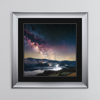 Derwentwater Milky Way with Black Mount Framed Wall Art