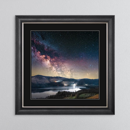 Derwentwater Milky Way with Black Mount Framed Wall Art