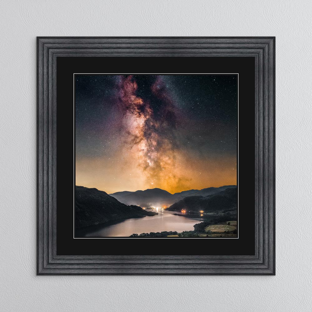 Gowbarrow Milky Way with Black Mount Framed Wall Art
