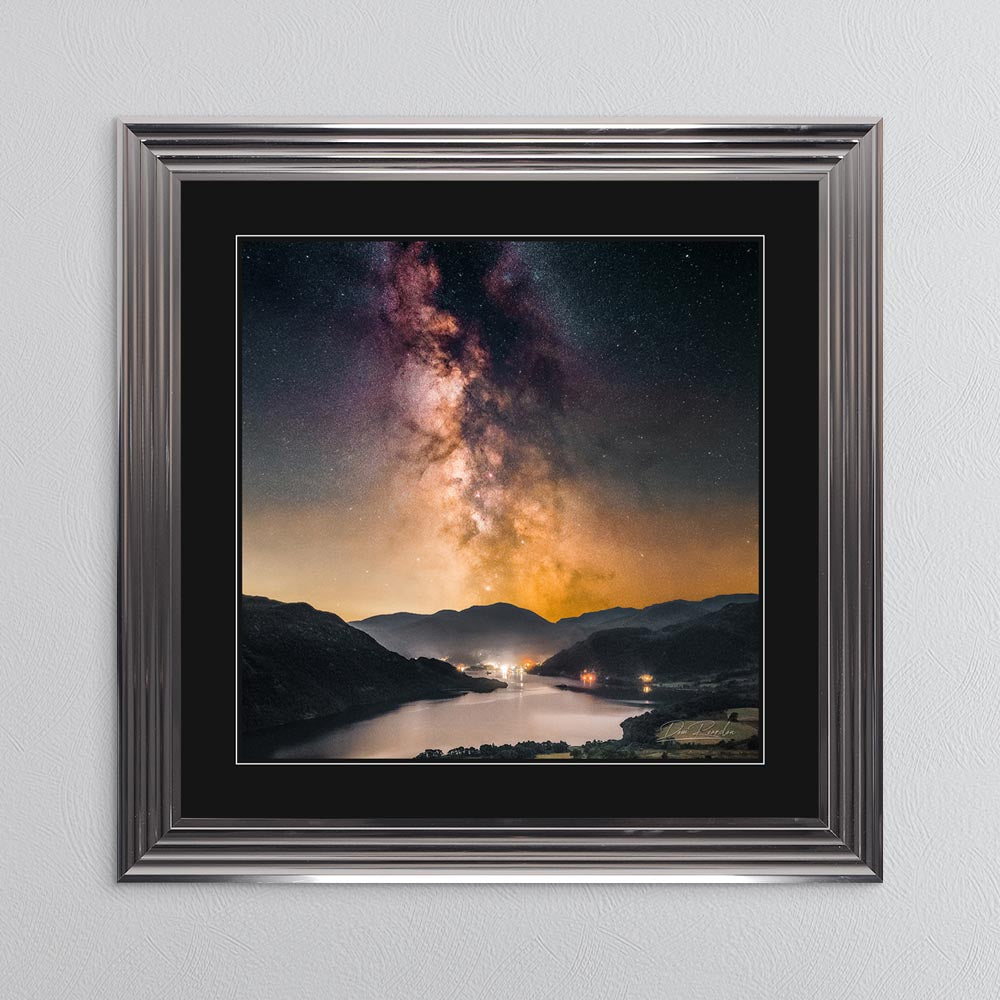 Gowbarrow Milky Way with Black Mount Framed Wall Art