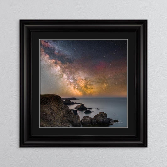 Martin's Haven Milky Way with Black Mount Framed Wall Art