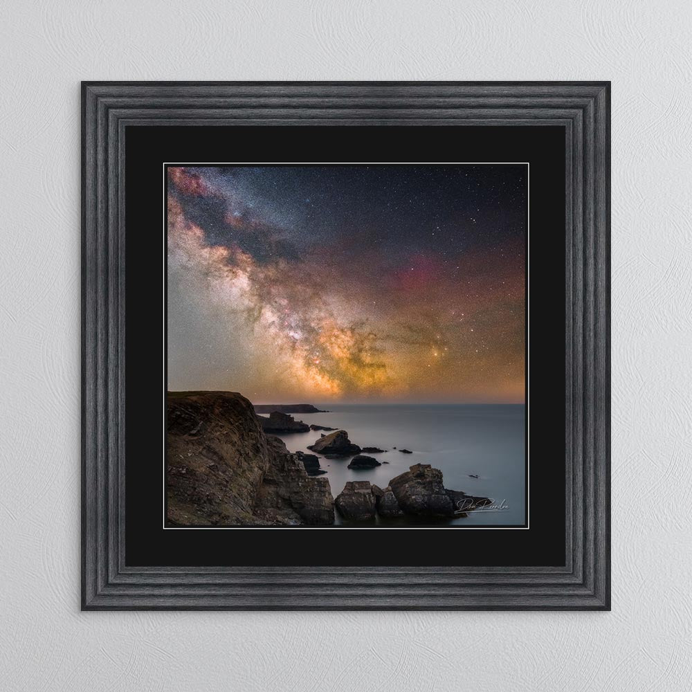 Martin's Haven Milky Way with Black Mount Framed Wall Art
