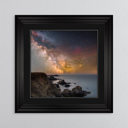 Martin's Haven Milky Way with Black Mount Framed Wall Art