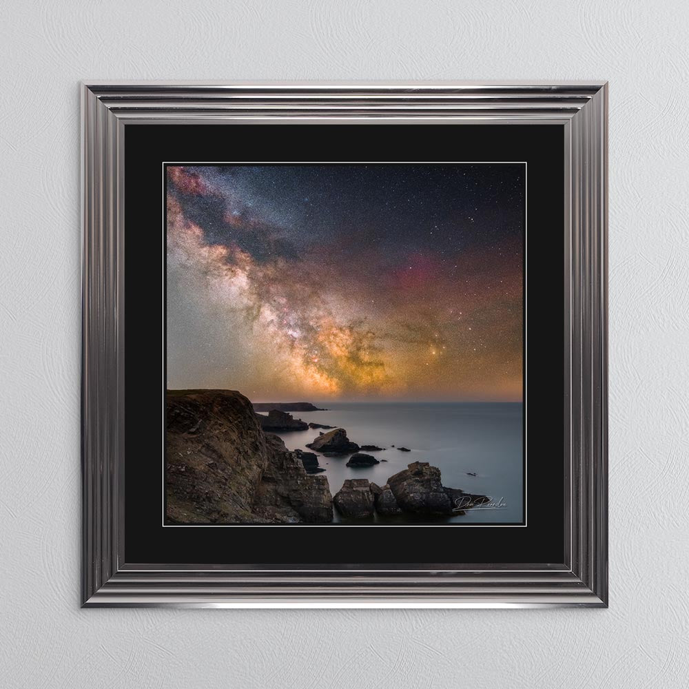 Martin's Haven Milky Way with Black Mount Framed Wall Art