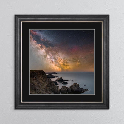 Martin's Haven Milky Way with Black Mount Framed Wall Art