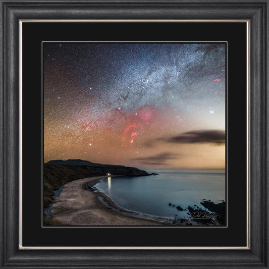 Orion Bay with Black Mount Framed Wall Art