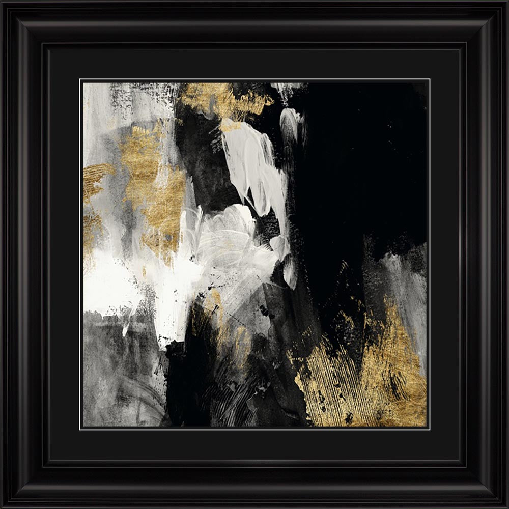Golden Collage 1 with Black Mount Framed Wall Art