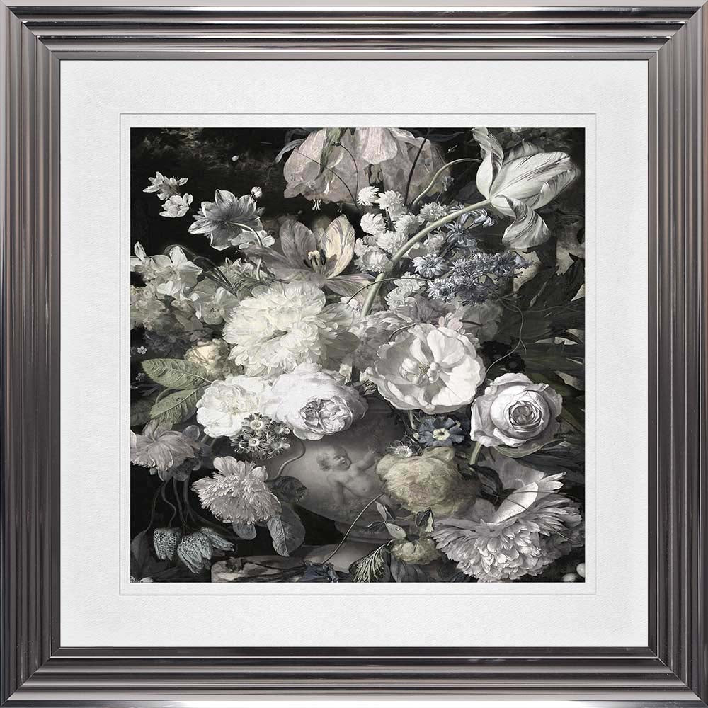 Glorious Bouquet 1 with White Mount Framed Wall Art