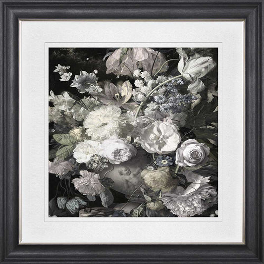 Glorious Bouquet 1 with White Mount Framed Wall Art