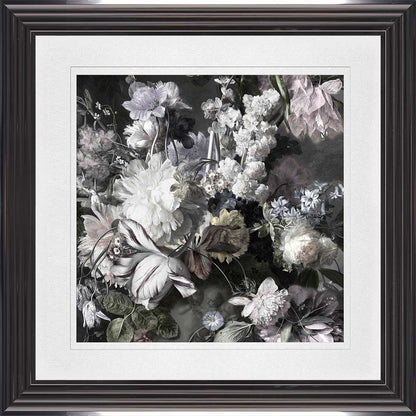 Glorious Bouquet 4 with White Mount Framed Wall Art