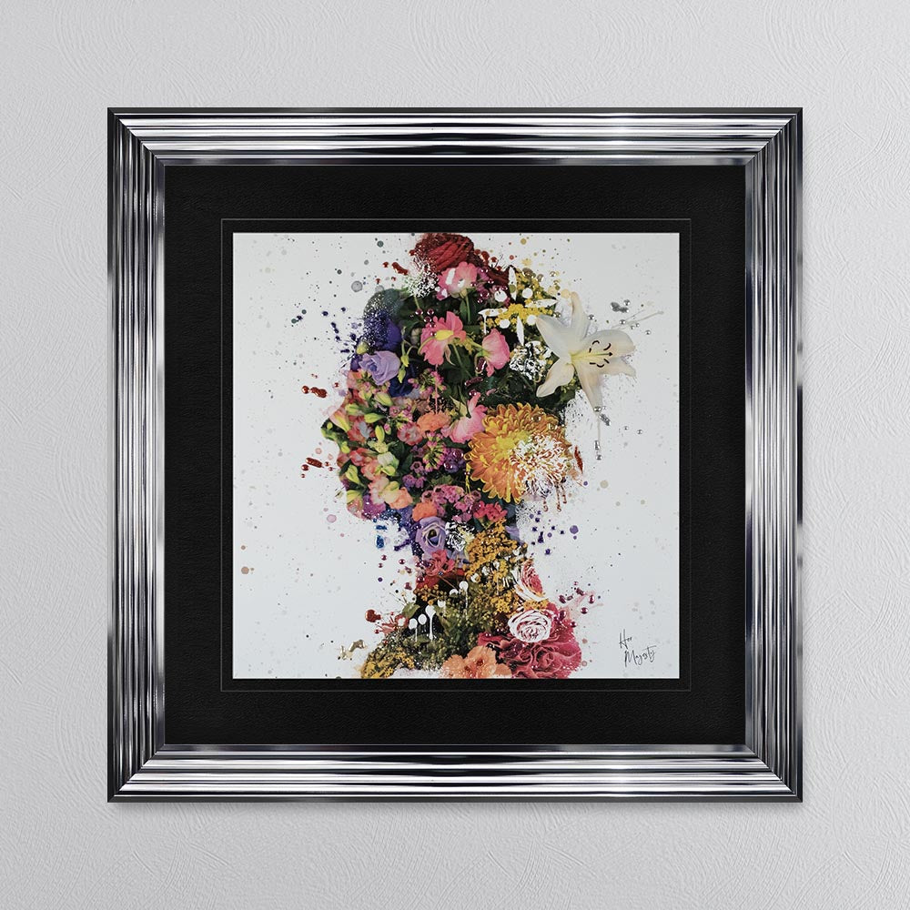 Her Majesty with Black Mount Framed Wall Art