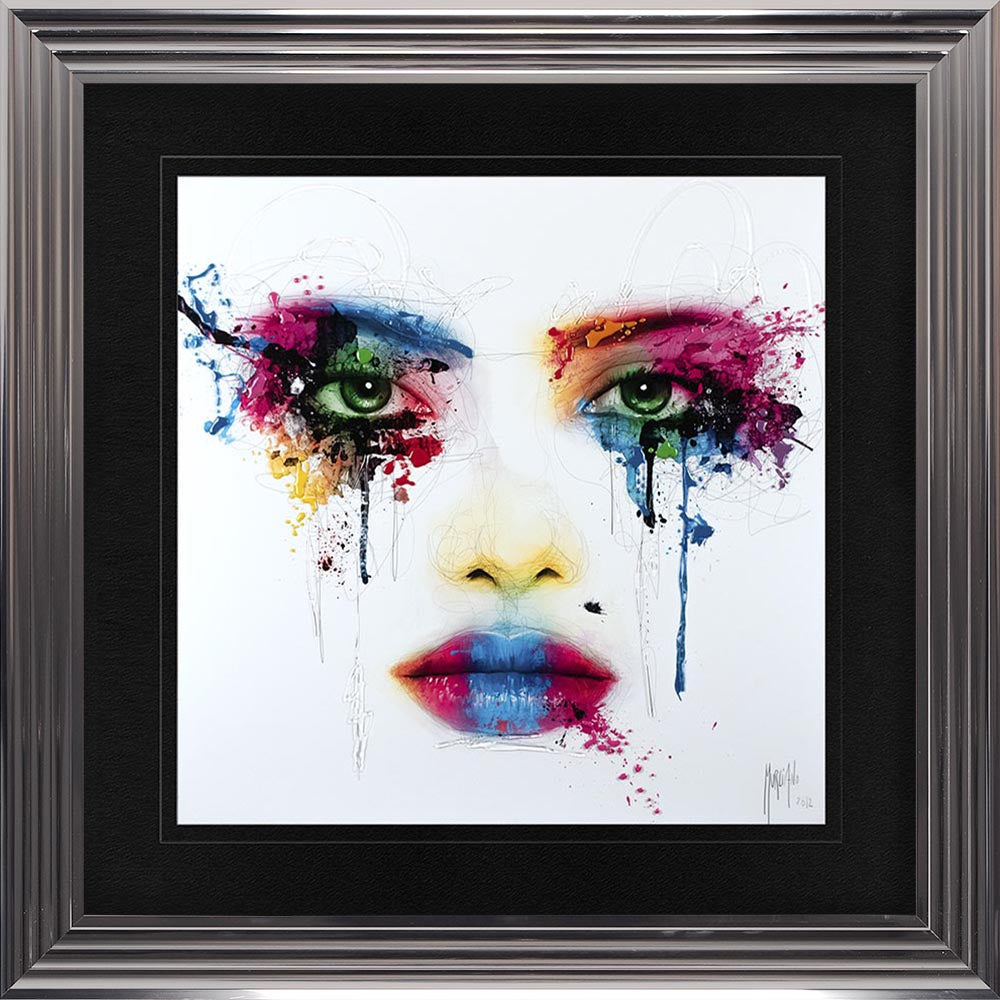 Face with Black Mount Framed Wall Art