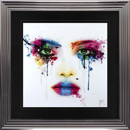 Face with Black Mount Framed Wall Art