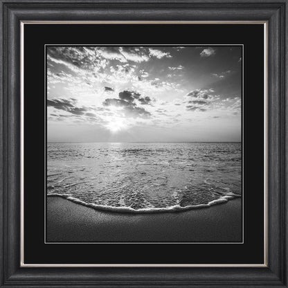 Peaceful Sunrise with Black Mount Framed Wall Art