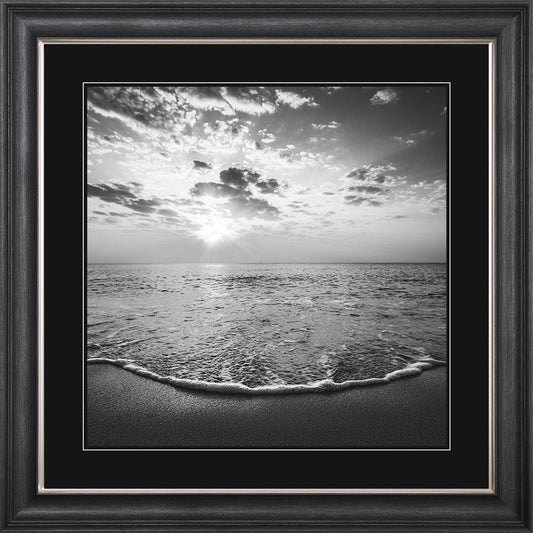 Peaceful Sunrise with Black Mount Framed Wall Art