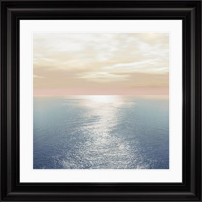Pink Horizon with White Mount Framed Wall Art