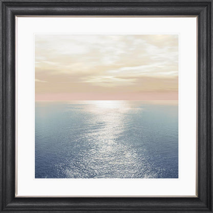 Pink Horizon with White Mount Framed Wall Art