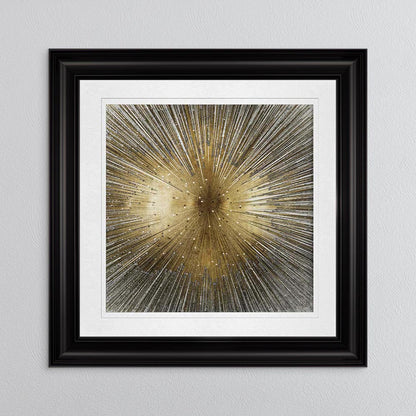 Radiant Gold with White Mount Framed Wall Art