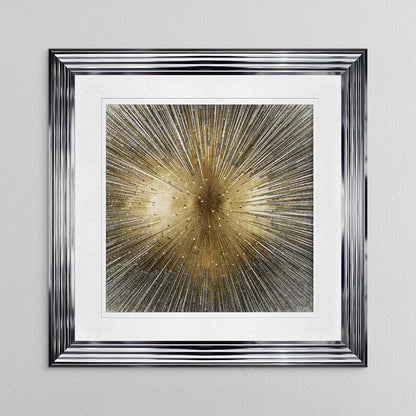 Radiant Gold with White Mount Framed Wall Art