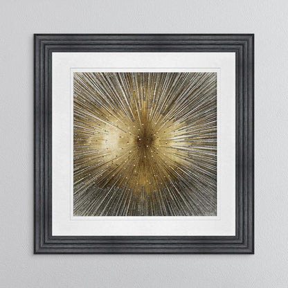 Radiant Gold with White Mount Framed Wall Art