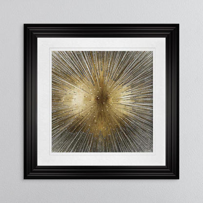 Radiant Gold with White Mount Framed Wall Art
