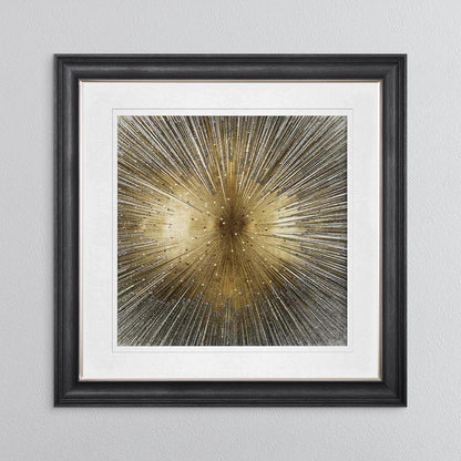 Radiant Gold with White Mount Framed Wall Art