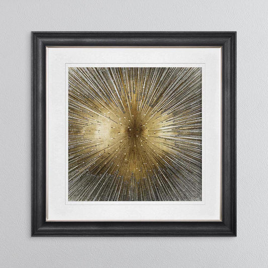 Radiant Gold with White Mount Framed Wall Art