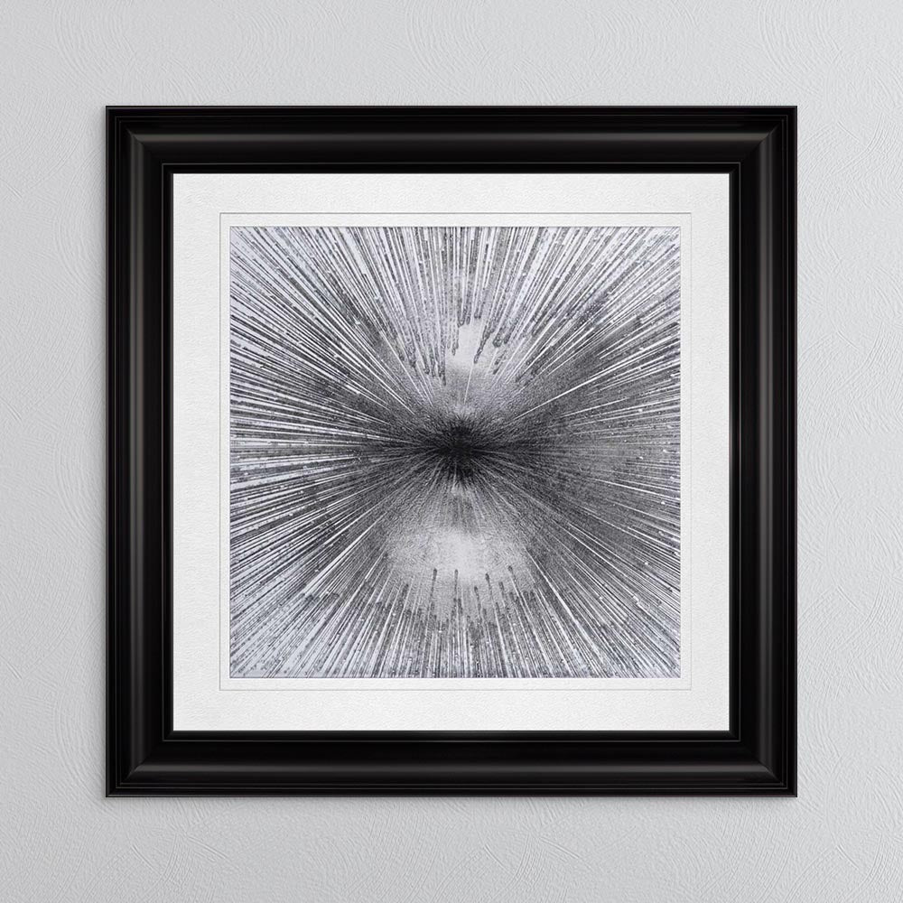 Radiant Silver with White Mount Framed Wall Art