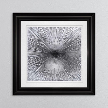 Radiant Silver with White Mount Framed Wall Art