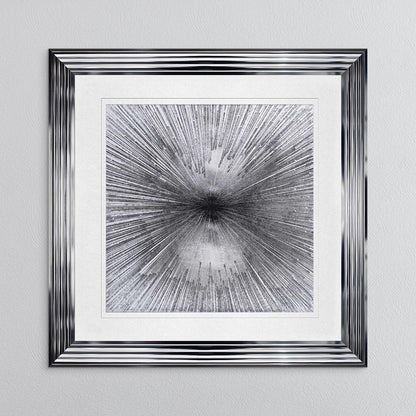 Radiant Silver with White Mount Framed Wall Art