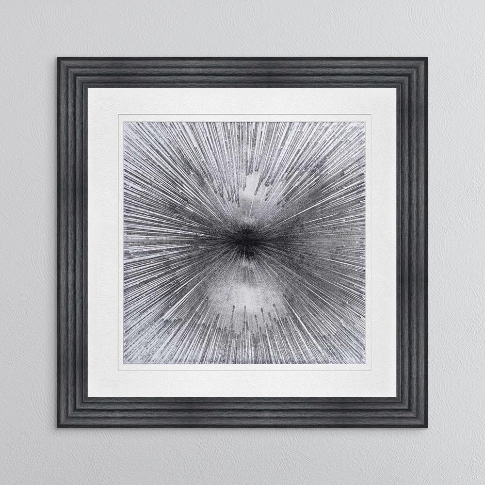 Radiant Silver with White Mount Framed Wall Art