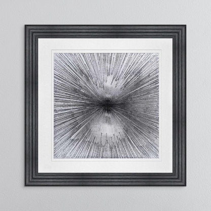 Radiant Silver with White Mount Framed Wall Art