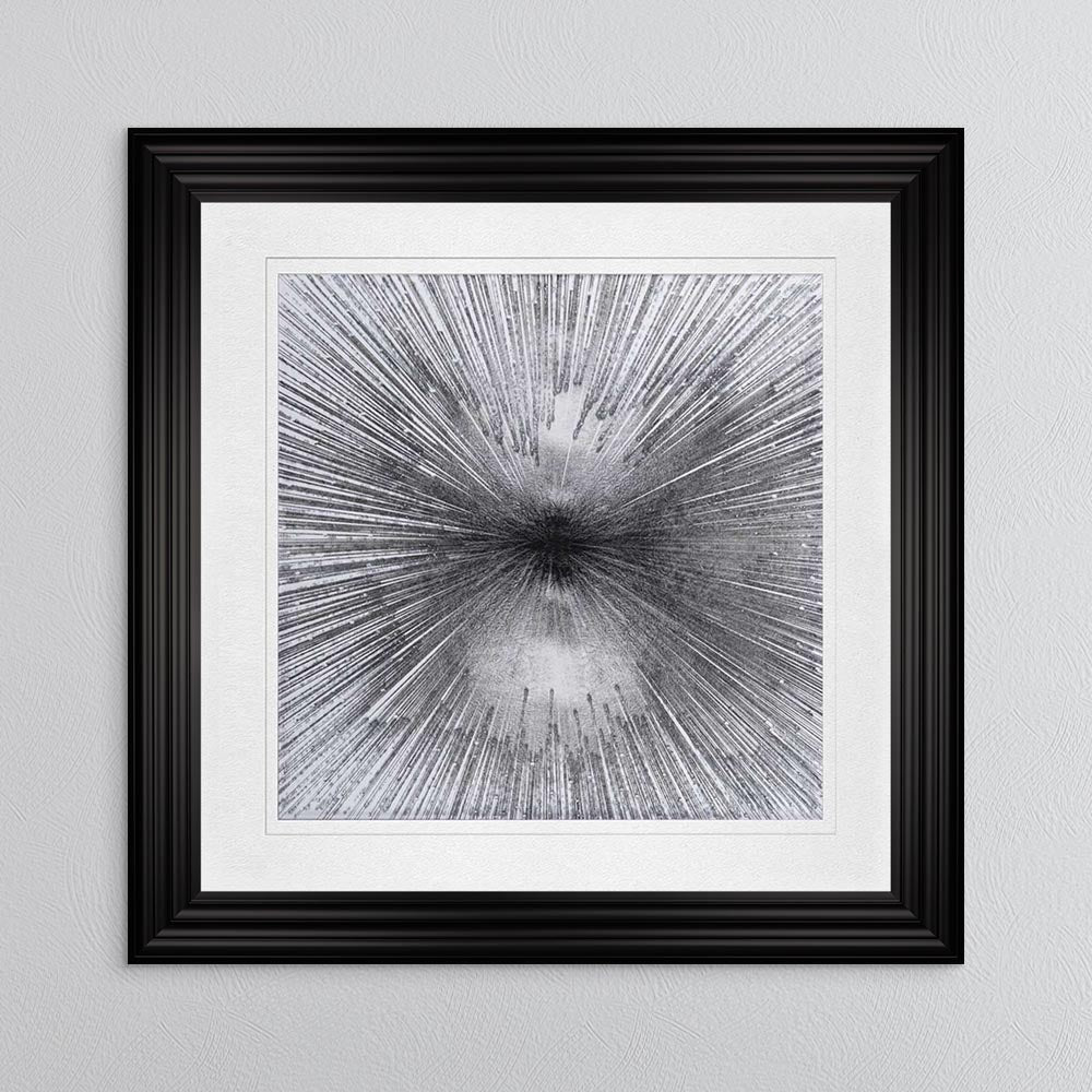 Radiant Silver with White Mount Framed Wall Art