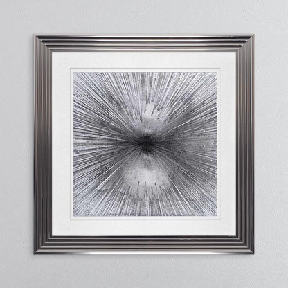 Radiant Silver with White Mount Framed Wall Art