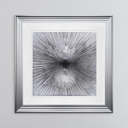 Radiant Silver with White Mount Framed Wall Art