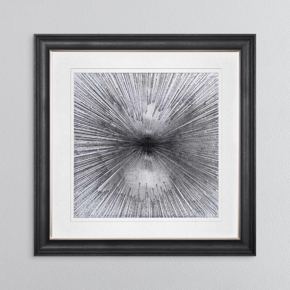 Radiant Silver with White Mount Framed Wall Art