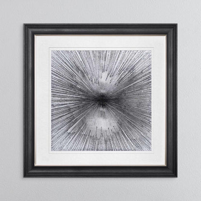 Radiant Silver with White Mount Framed Wall Art